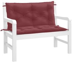vidaXL Perna banca de gradina 2 buc melanj rosu vin 100x50x7 cm textil GartenMobel Dekor (4002595)