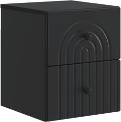 vidaXL Noptiera suspendata neagra cu 2 sertare, 33 x 34, 5 x 40 cm (898127)