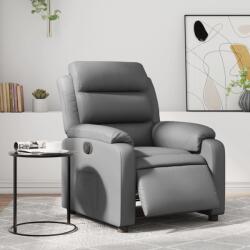 vidaXL Fotoliu rabatabil electric, gri, piele ecologica GartenMobel Dekor (3205031)