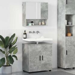 vidaXL Set de mobilier pentru baie Pe perete 2 pcs Gri din beton GartenMobel Dekor (3392936)