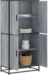 vidaXL Dulap nalt gri sonoma 68x35x139 cm lemn prelucrat GartenMobel Dekor (3300833) Comoda