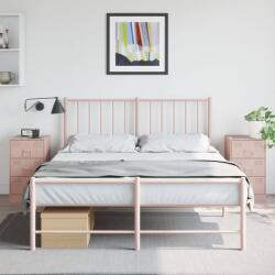 vidaXL Noptiere, 2 buc. , 34, 5x39x62 , 34, 5x39x62 cm, otel GartenMobel Dekor (841778)