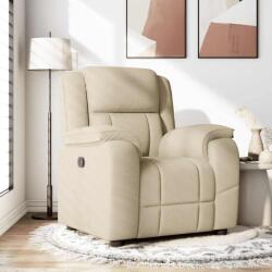 vidaXL Fotoliu rabatabil, crem, material textil GartenMobel Dekor (4015708)