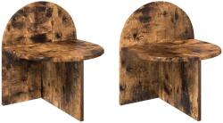 vidaXL Noptiera 2 pcs Stejar fumuriu 40 x 35, 5 x 45, 5 cm GartenMobel Dekor (8001142)