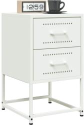 vidaXL Noptiere, 2 buc. , alb, 36x39x60, 5 cm, otel GartenMobel Dekor (846469)