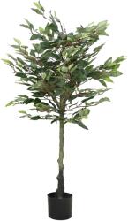 vidaXL Ficus artificial 480 de frunze 130 cm verde GartenMobel Dekor (4103573)