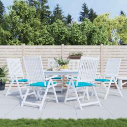 vidaXL Perne scaun gradina, turcoaz, 6 buc. , 50x50x4 cm, textil GartenMobel Dekor (361097)