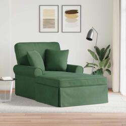 vidaXL Chaise Lounge cu fusta cu perna Verde Jungla 91 x 157 x 91 cm GartenMobel Dekor (42022952)