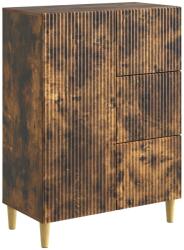 vidaXL Bufet cu sertar Stejar fumuriu 66 x 34, 5 x 90 cm Lemn prelucrat GartenMobel Dekor (894630) Comoda