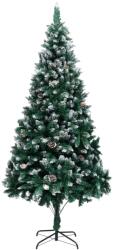vidaXL Brad de Craciun artificial cu conuri brad si zapada alba 210 cm GartenMobel Dekor (321017)