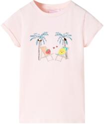 vidaXL Tricou pentru copii, roz deschis, 92 GartenMobel Dekor (11009)