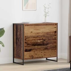 vidaXL Bufet cu sertar Lemn Vechi 79 x 36 x 75.5 cm Lemn compozit GartenMobel Dekor (886598) Comoda
