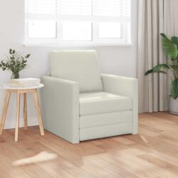 vidaXL Pat canapea Crem 74 x 77 x 81 cm Catifea GartenMobel Dekor (4106620) Canapea