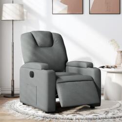 vidaXL Fotoliu rabatabil electric, gri închis, material textil GartenMobel Dekor (3204345)