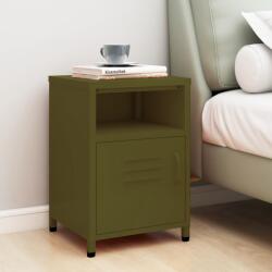 vidaXL Noptiera, verde masliniu, 35x35x51 cm otel GartenMobel Dekor (336216)