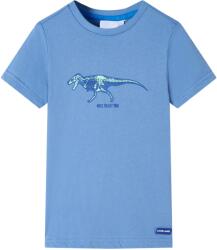 vidaXL Tricou pentru copii, albastru mediu, 128 GartenMobel Dekor (11742)