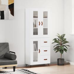 vidaXL Dulap înalt, alb, 69, 5x34x180 cm, lemn compozit GartenMobel Dekor (3198569) Comoda