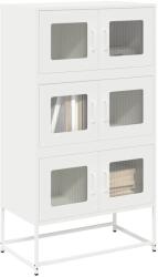 vidaXL Dulap înalt, alb, 68x39x123 cm, otel GartenMobel Dekor (853355) Comoda