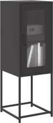vidaXL Dulap, negru, 36x39x107 cm, otel laminat la rece GartenMobel Dekor (853398) Comoda