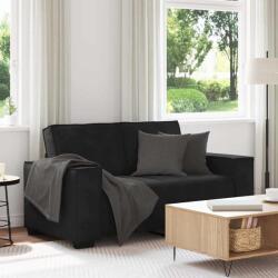 vidaXL Canapea cu 2 locuri, negru, 160x78x84 cm, catifea GartenMobel Dekor (4105015) Canapea