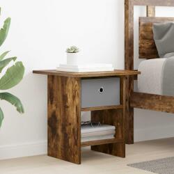 vidaXL Noptiera cu sertar Stejar fumuriu 41 x 40 x 45 cm Lemn compozit GartenMobel Dekor (8000444)