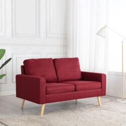 vidaXL Canapea cu 2 locuri, rosu vin, material textil GartenMobel Dekor (288710) Canapea