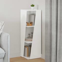 vidaXL Raft lateral Alb lucios 33 x 32 x 100, 5 cm Lemn compozit GartenMobel Dekor (892421) Biblioteca