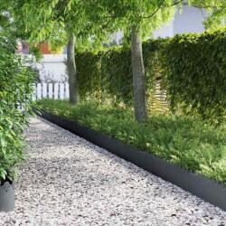 vidaXL Borduri pentru gazon 10 pcs Antracit 103 x 0, 05 x 22 cm Otel GartenMobel Dekor (874750)