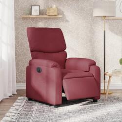 vidaXL Fotoliu rabatabil electric, rosu vin, material textil GartenMobel Dekor (3204803)