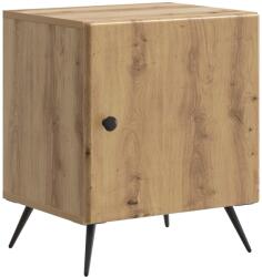 vidaXL Noptiera cu usa stejar artizanal, 43 x 34, 5 x 50 cm, stil modern (895503)