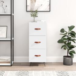 vidaXL Servanta, alb extralucios, 34, 5x34x90 cm, lemn compozit GartenMobel Dekor (828574) Comoda