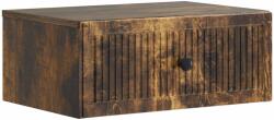 vidaXL Noptiera suspendata stejar fumuriu cu sertar, 49 x 34, 5 x 20 cm (897945)