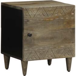vidaXL Noptiera gri deschis 40x33x46 cm lemn masiv de mango GartenMobel Dekor (4017788)