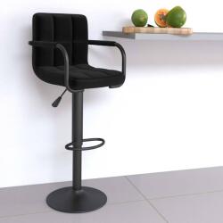 vidaXL Scaun de bar, negru, material textil GartenMobel Dekor (334631)