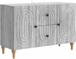 vidaXL Cabinet TV Sonoma gri 89 x 34, 5 x 60 cm Lemn prelucrat GartenMobel Dekor (894201) Comoda