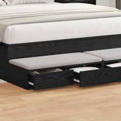 vidaXL Sertare pentru pat cu sertar Stejar Negru 140 x 36, 5 x 16, 5 cm GartenMobel Dekor (866948)