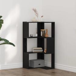 vidaXL Raft de colt Stejar negru 50 x 50 x 102 cm Lemn compozit GartenMobel Dekor (868050) Biblioteca