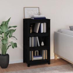 vidaXL Biblioteca, negru, 50x35x97 cm, lemn masiv de pin GartenMobel Dekor (821708) Biblioteca