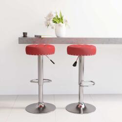 vidaXL Scaune de bar, 2 buc. , rosu vin, material textil GartenMobel Dekor (332979)