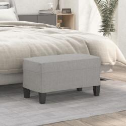vidaXL Banca, gri deschis, 70x35x41 cm, textil GartenMobel Dekor (349431)