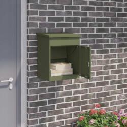 vidaXL Cutie pentru colet cu usa Olivengrønn 47.5 x 38 x 59 cm Otel GartenMobel Dekor (874943)