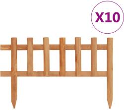 vidaXL Borduri de gazon, 10 buc. , 4, 4 m, lemn de brad GartenMobel Dekor (314844)