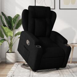 vidaXL Fotoliu rabatabil cu ridicare pe verticala, negru, textil GartenMobel Dekor (3204484)
