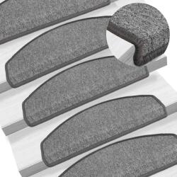vidaXL Covorase pentru scari, 10 buc. , 65x24x4 cm, gri închis, semirotunde, mari GartenMobel Dekor (149753) Covor