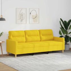 vidaXL Canapea cu 3 locuri, galben deschis, 180 cm, material textil GartenMobel Dekor (359248) Canapea