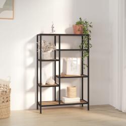 vidaXL Biblioteca, 80x30x120 cm, otel si lemn prelucrat GartenMobel Dekor (336357) Biblioteca