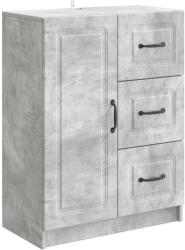 vidaXL Bufet cu sertar Gri Beton 66 x 34, 5 x 87 cm Lemn prelucrat GartenMobel Dekor (895778) Comoda
