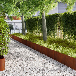 vidaXL Margine pentru gazon 30 pcs Maro 100 x 0.05 x 20 cm GartenMobel Dekor (3335787)