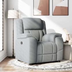 vidaXL Fotoliu rabatabil, gri deschis, material textil GartenMobel Dekor (4015700)