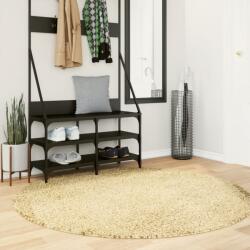 vidaXL Covor pufos "PAMPLONA" cu fire înalte, auriu modern, Ø 160 cm GartenMobel Dekor (375356) Covor